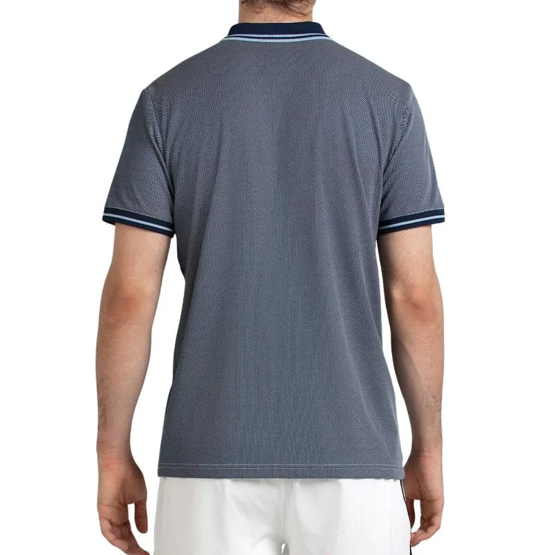 Bullpadel Tenfe Navy Blue Bicolor Polo Shirt