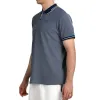 Bullpadel Tenfe Navy Blue Bicolor Polo Shirt