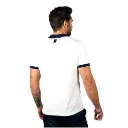 Cartri Amonet White Navy Blue Polo Shirt