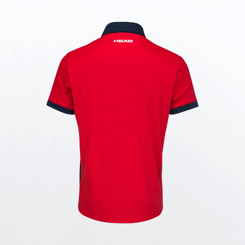 Polo Head Slice Rojo Azul Oscuro - Barata Oferta Outlet