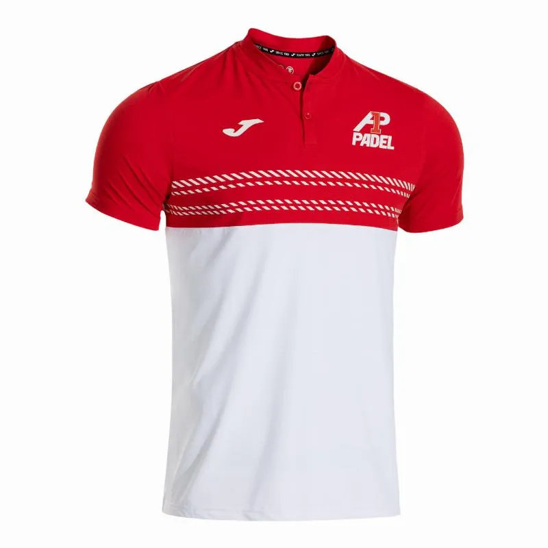 Joma A1 Padel Polo White Red