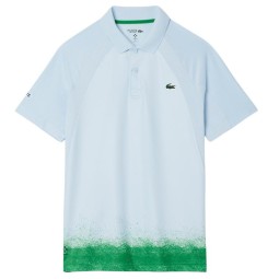 Polo Lacoste Daniil Medvedev Ultra Dry Azul Claro Verde