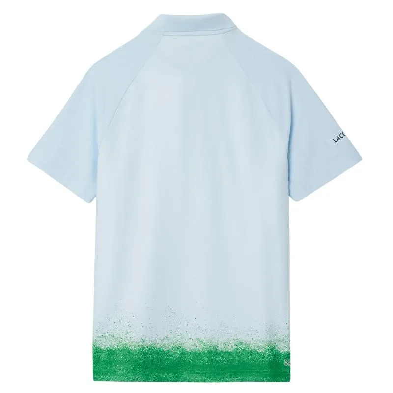 Polo Lacoste Daniil Medvedev Ultra Dry Azul Claro Verde