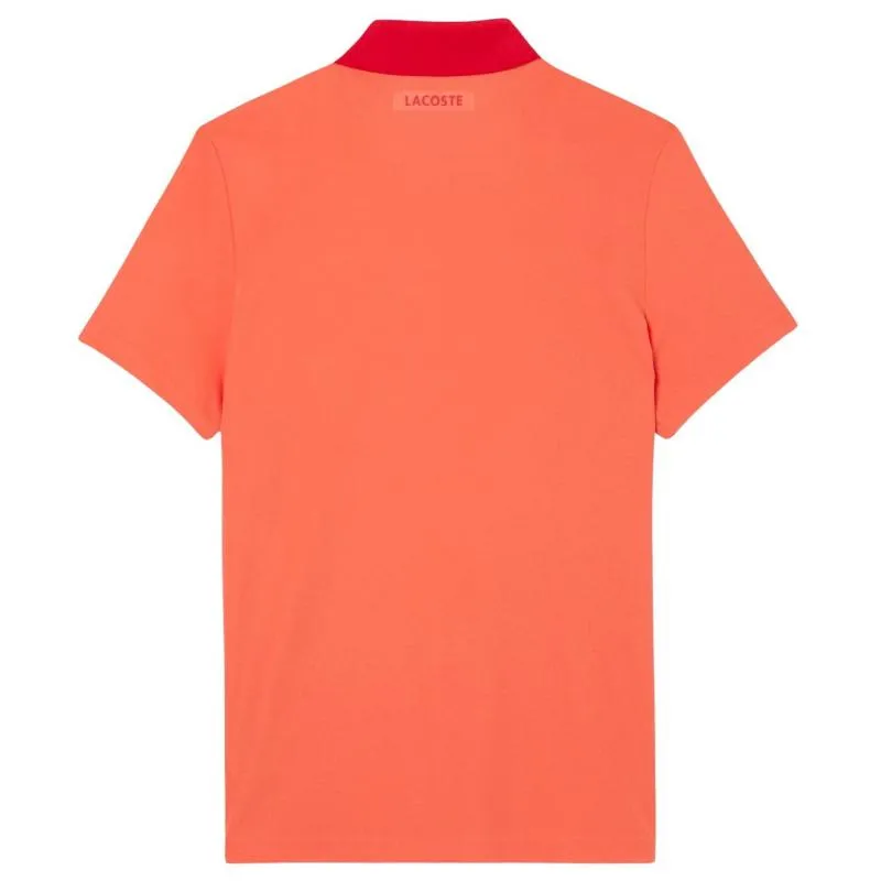 Polo Lacoste Novak Djokovic Ultra Dry Naranja Rojo