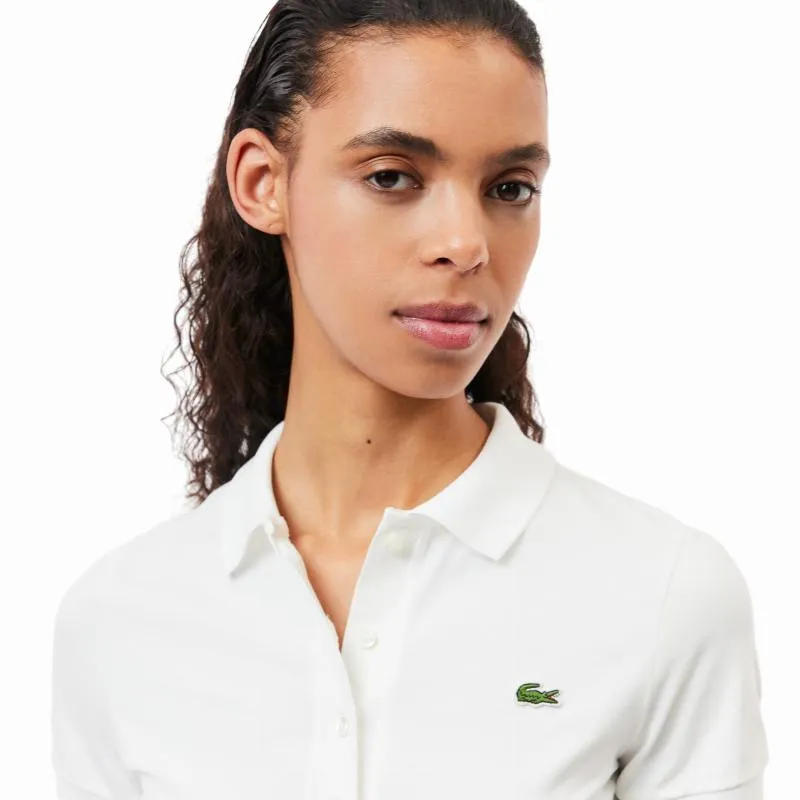 Women''''s Lacoste Pique White Polo