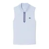 Polo Lacoste Sleeveless Ultra Dry Azul Claro Mujer