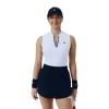 Polo Lacoste Sleeveless Ultra Dry Azul Claro Mujer