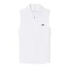 Polo Lacoste Sleeveless Ultra Dry Blanco Mujer