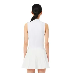 Polo Lacoste Sleeveless Ultra Dry Blanco Mujer