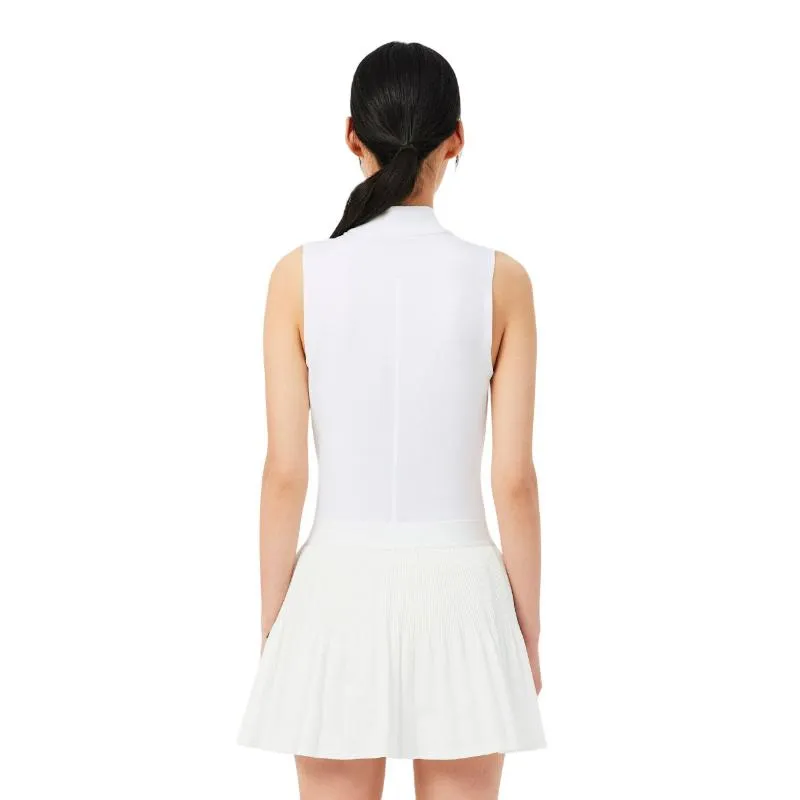 Polo Lacoste Sleeveless Ultra Dry Blanco Mujer