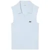 Polo Lacoste Tight Fit Azul Claro Mujer