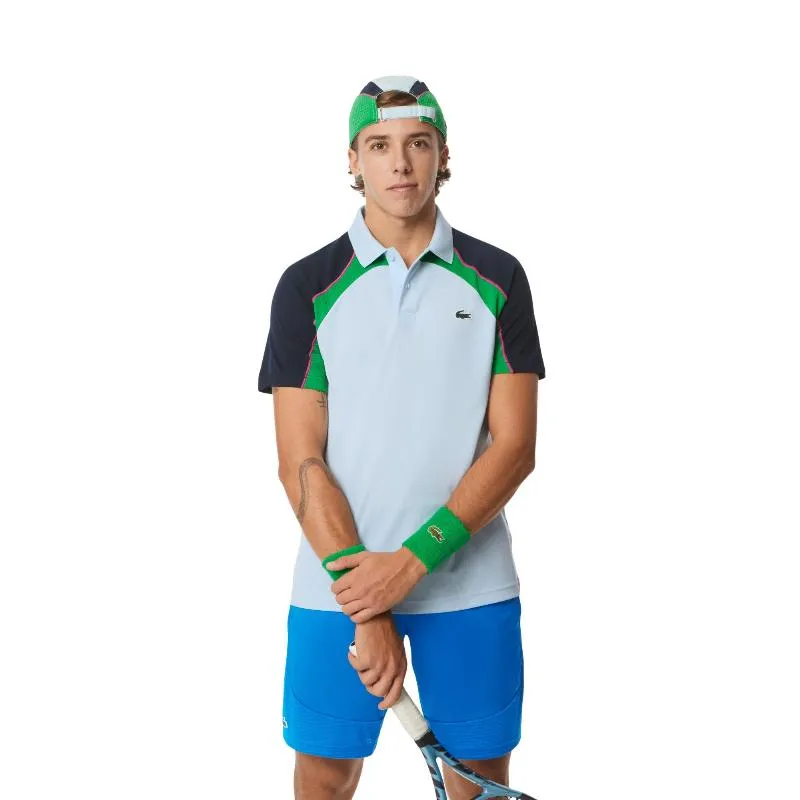 Polo Lacoste Ultra Dry Azul Verde