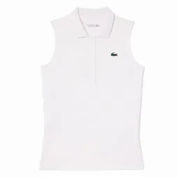 Lacoste Ultra Dry White Women's Polo