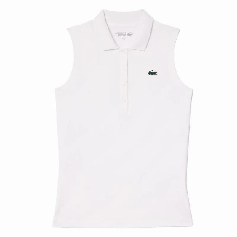 Lacoste Ultra Dry White Women's Polo