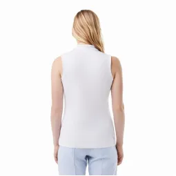 Lacoste Ultra Dry White Women's Polo