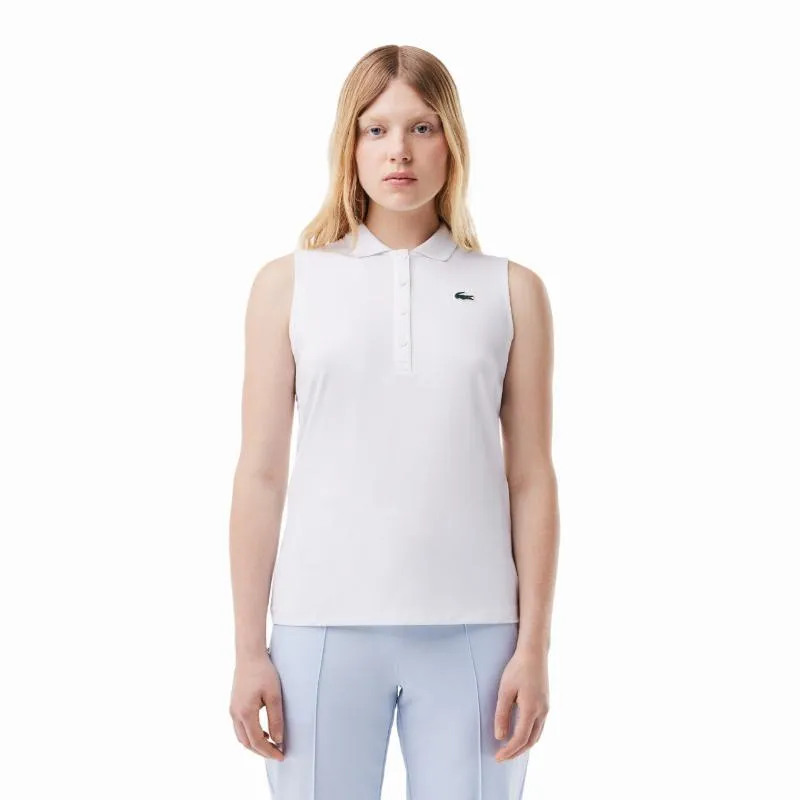Lacoste Ultra Dry White Women's Polo