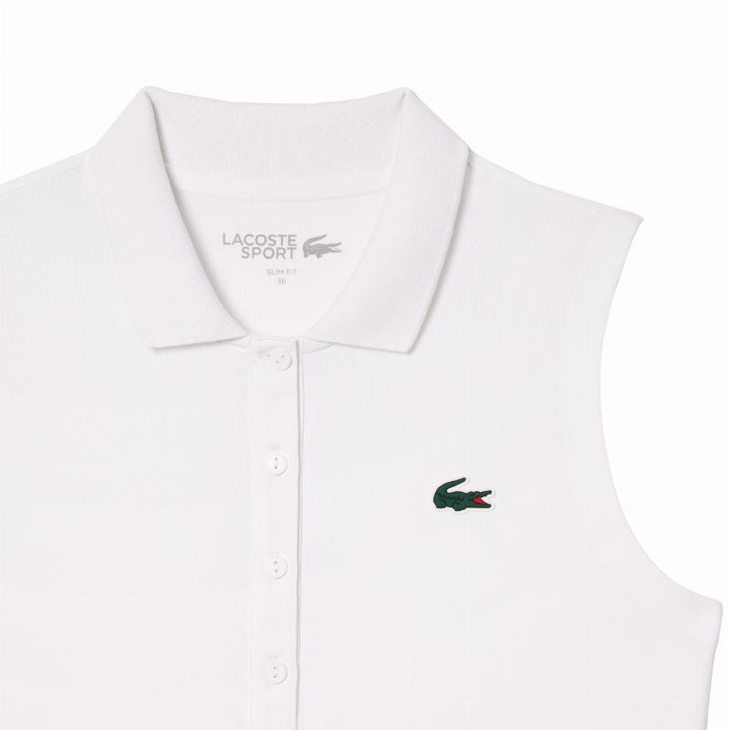 Lacoste Ultra Dry White Women''s Polo