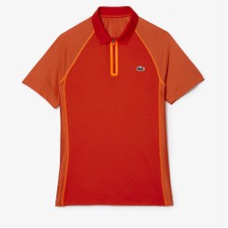 Lacoste Ultra Dry Red Orange Polo Shirt