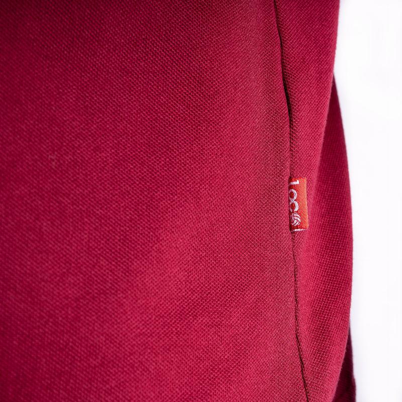Polo Loco Pique Burgundy - Barata Oferta Outlet