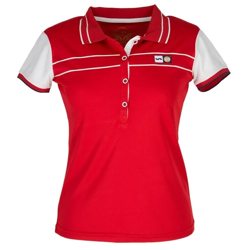 Polo Varlion M/C MD13S12 Rojo Mujer