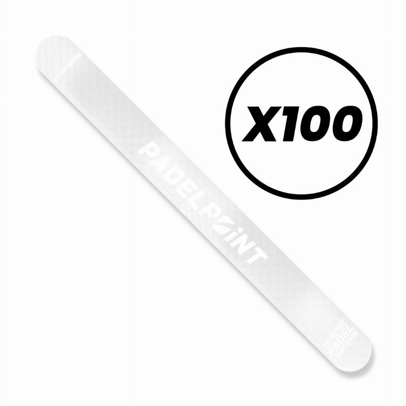 Protector PadelPoint Tranparente Rugoso Logo Big x100