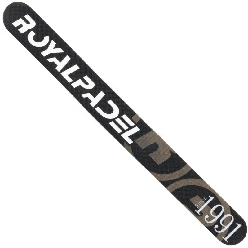 Royal Padel Protector Black Logo White Grey