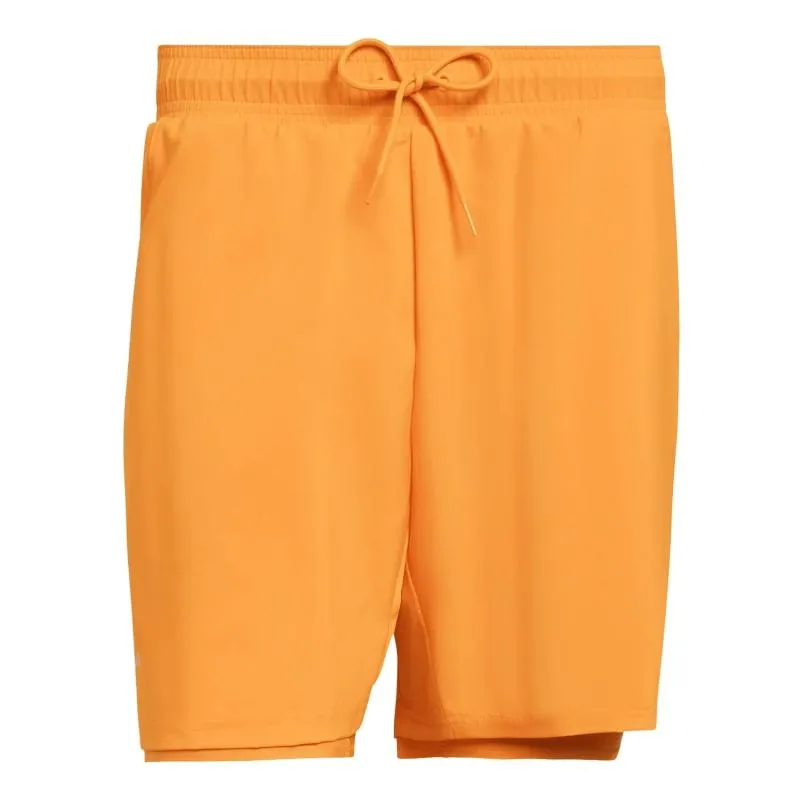 Adidas Club 2 in 1 Orange Shorts