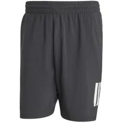 Short Adidas Club 3 Stripes Negro Blanco