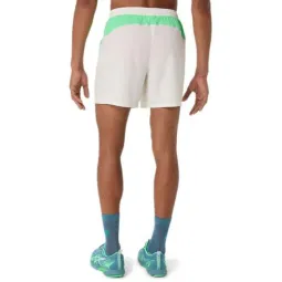 Short Asics Padel Court 7IN Blanco Crema Verde