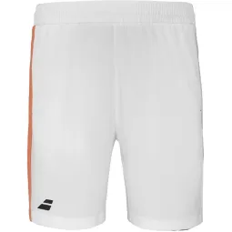 Short Babolat Play Blanco Naranja