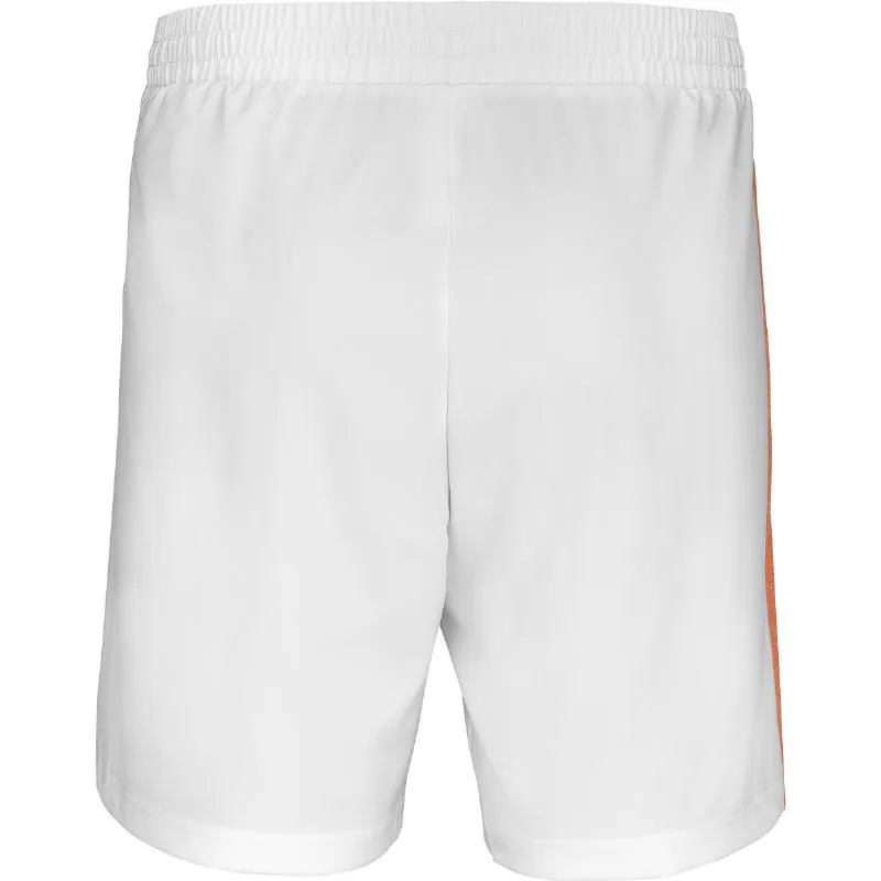 Short Babolat Play Blanco Naranja Junior