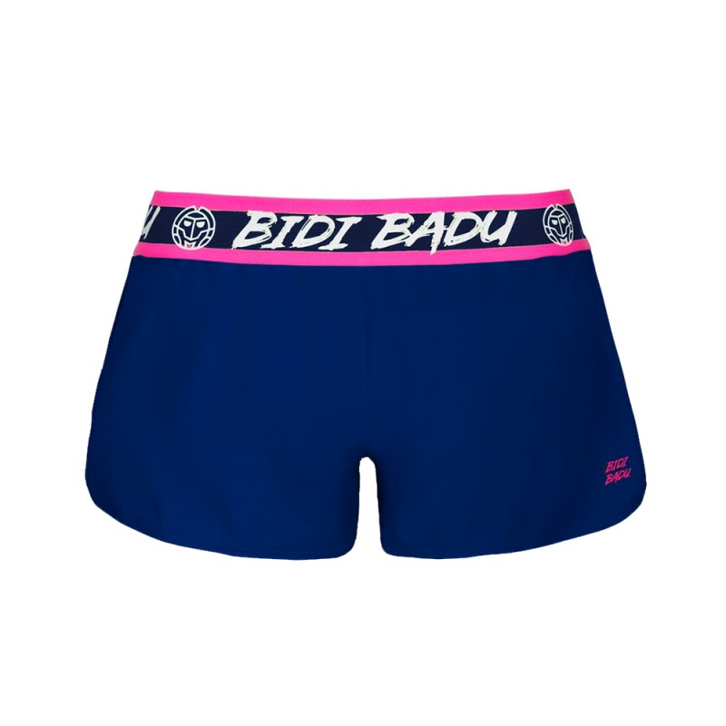 Short Bidi Badu Tiida Azul Oscuro Rosa Mujer - Barata Oferta Outlet