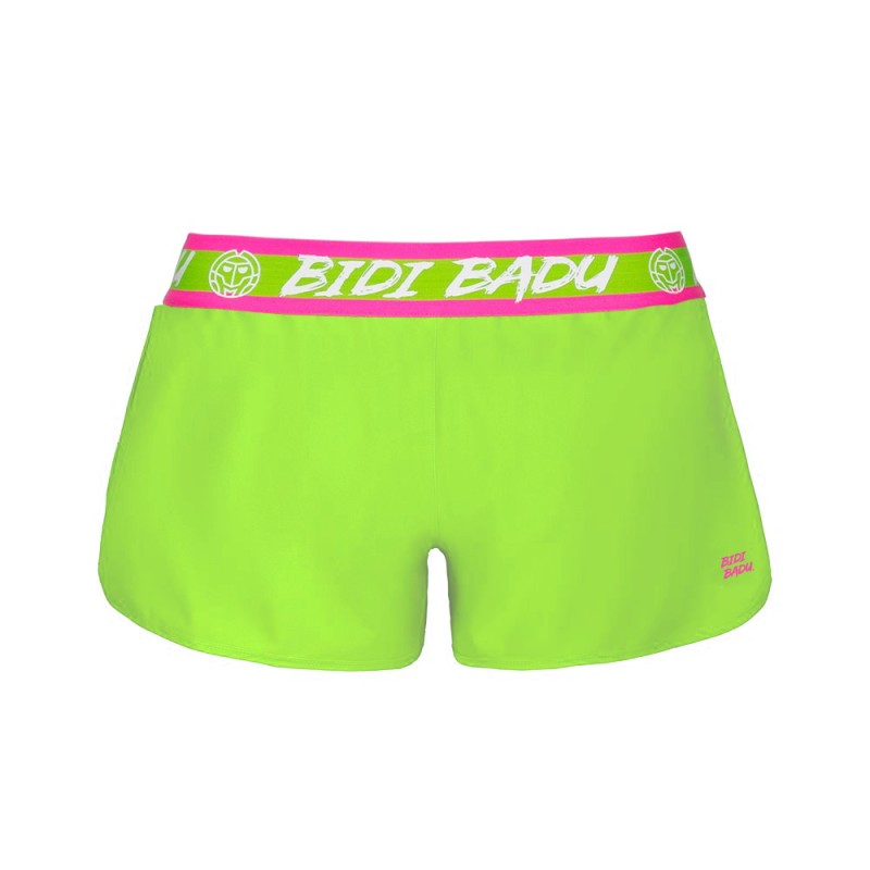 Short Bidi Badu Tiida Verde Neon Rosa Mujer - Barata Oferta Outlet