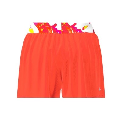 Short Bidi Badu Wild Arts Printed 2en1 Naranja Mix Junior