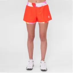 Short Bidi Badu Wild Arts Printed 2In1 Naranja Mix