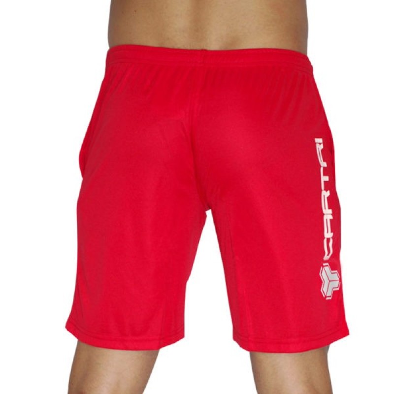 Short Cartri Trainer 2.0 Rojo Junior - Barata Oferta Outlet