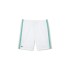 Short Lacoste Recycled Polyester White Green