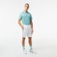 Short Lacoste Poliester Reciclado Blanco Verde - Barata Oferta Outlet