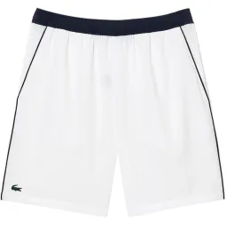 Lacoste Sport Elastic Shorts Blanco Marino