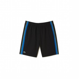Short Lacoste Sport Negro Amarillo