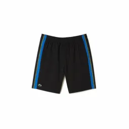 Short Lacoste Sport Negro Amarillo