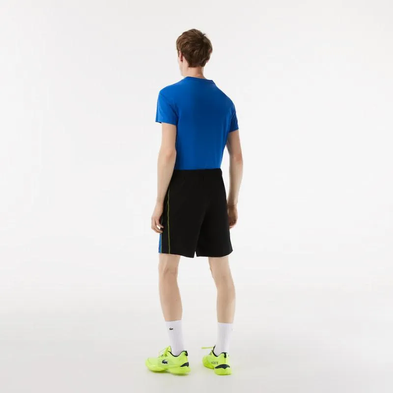 Short Lacoste Sport Negro Amarillo