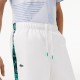 Short Lacoste Sport Rayas Laterales Blanco Verde - Barata Oferta Outlet