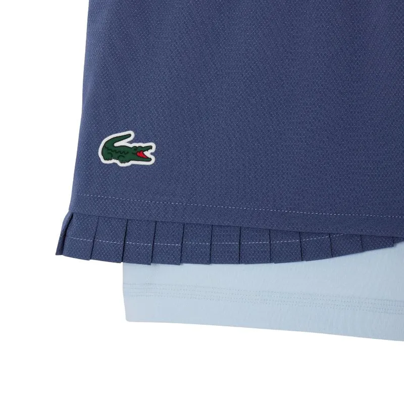 Short Lacoste Ultra Dry Violeta Azul Mujer