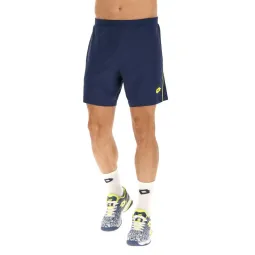 Short Lotto Superrapida V Azul Denim Amarillo Fluor
