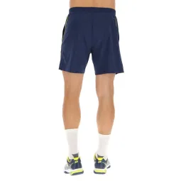 Short Lotto Superrapida V Azul Denim Amarillo Fluor
