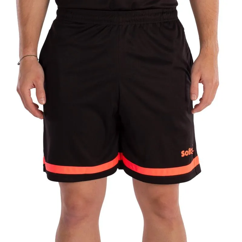 Short Softee Primax Negro Coral Fluor Junior