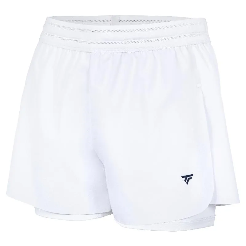 Short Tecnifibre Team Stretch Blanco Mujer