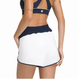 Short Wilson Division Blanco Brillante Mujer