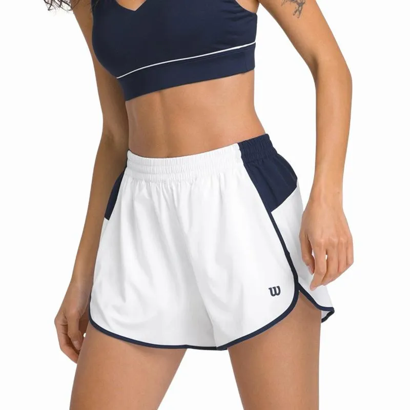 Short Wilson Division Blanco Brillante Mujer